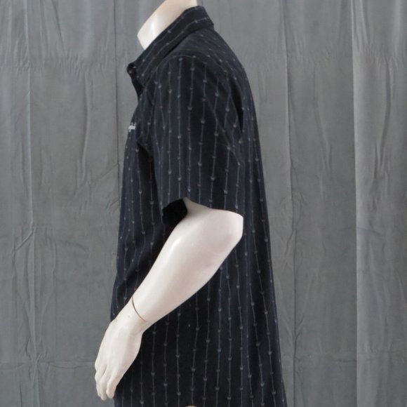 Vintage Skateboard Shirt - Ezekiel Crown Pin Stripe Button down - Men's Large - Picture 5 of 9